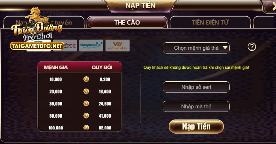 Người chơi cần nạp tiền để cá cược Baccarat hợp lệ